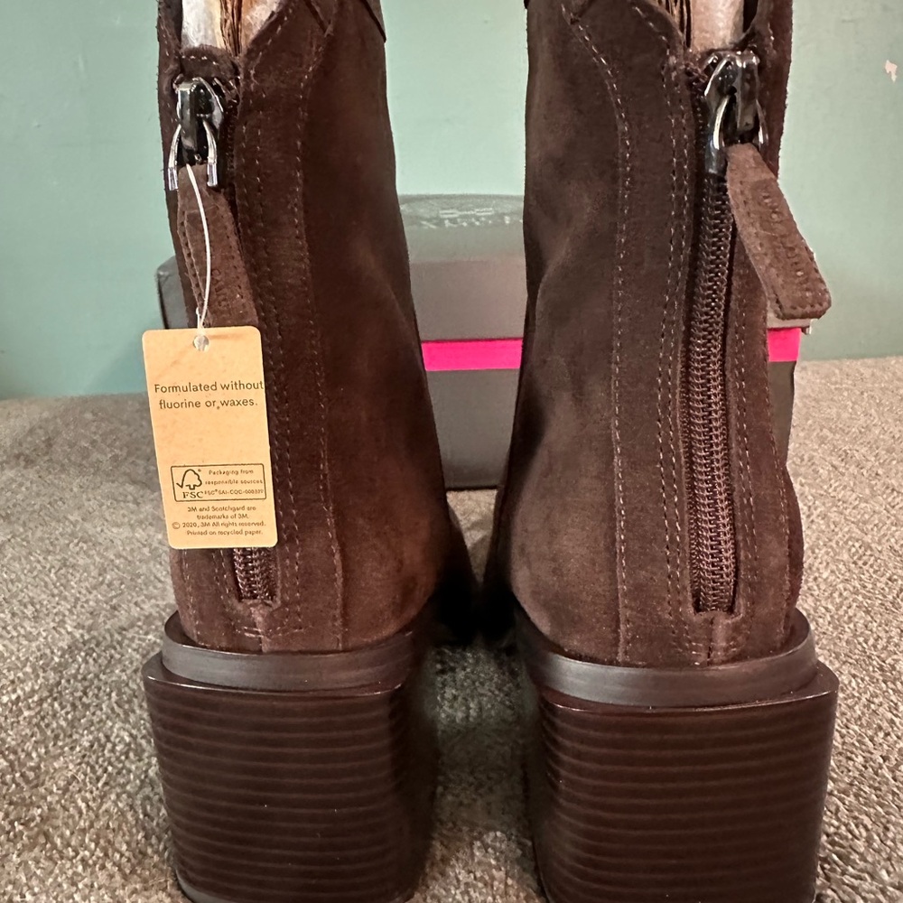 Vince Camuto Chocolate Suede Heeled Boots